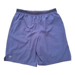 Fabletics Men's Medium Solid Navy Lined‎ Athletic Running Shorts